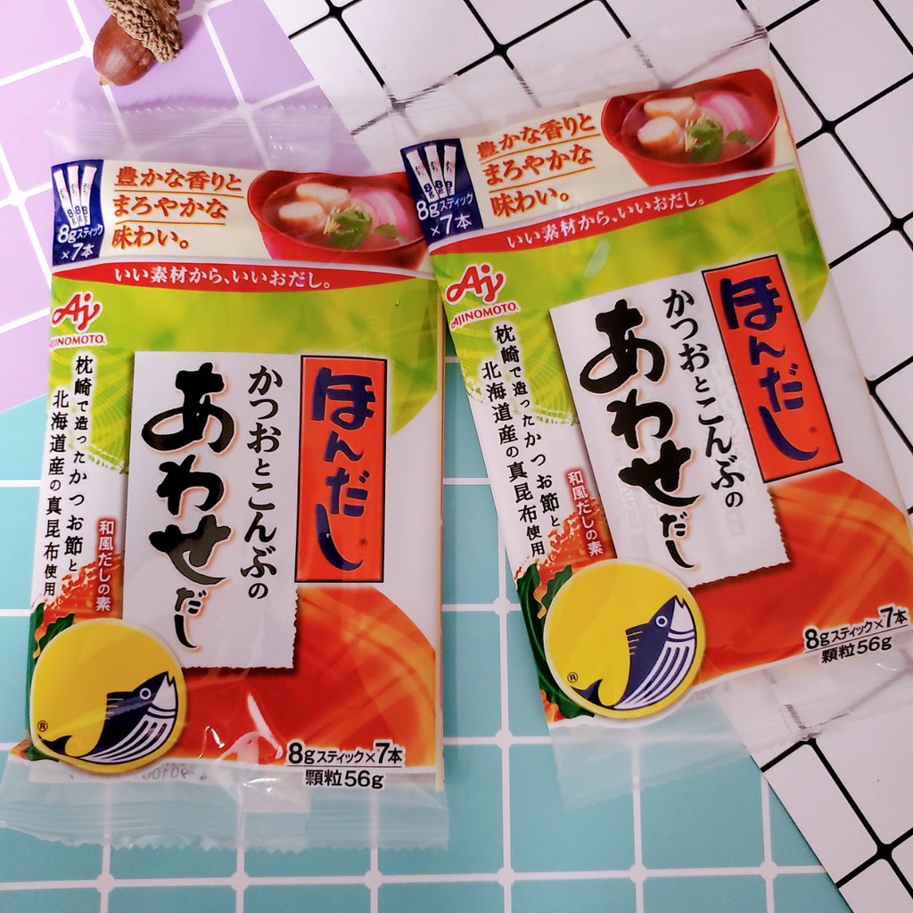 Bột nêm Ajinomoto vị cá ngừ, rong biển 56g