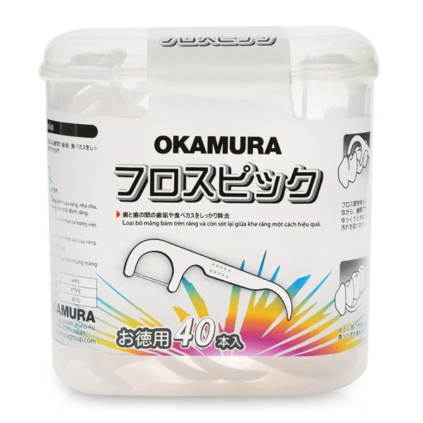 Tăm chỉ nha khoa Okamura hộp 40 cây