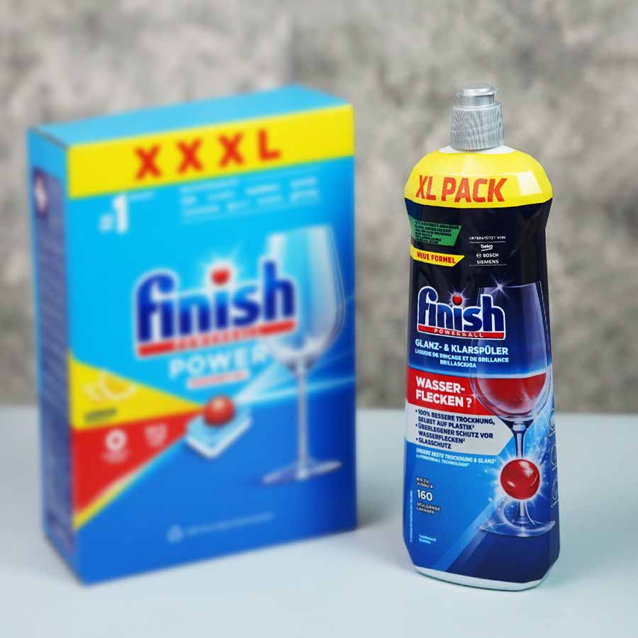 Nước làm bóng bát đĩa Finish XL Pack 800ml