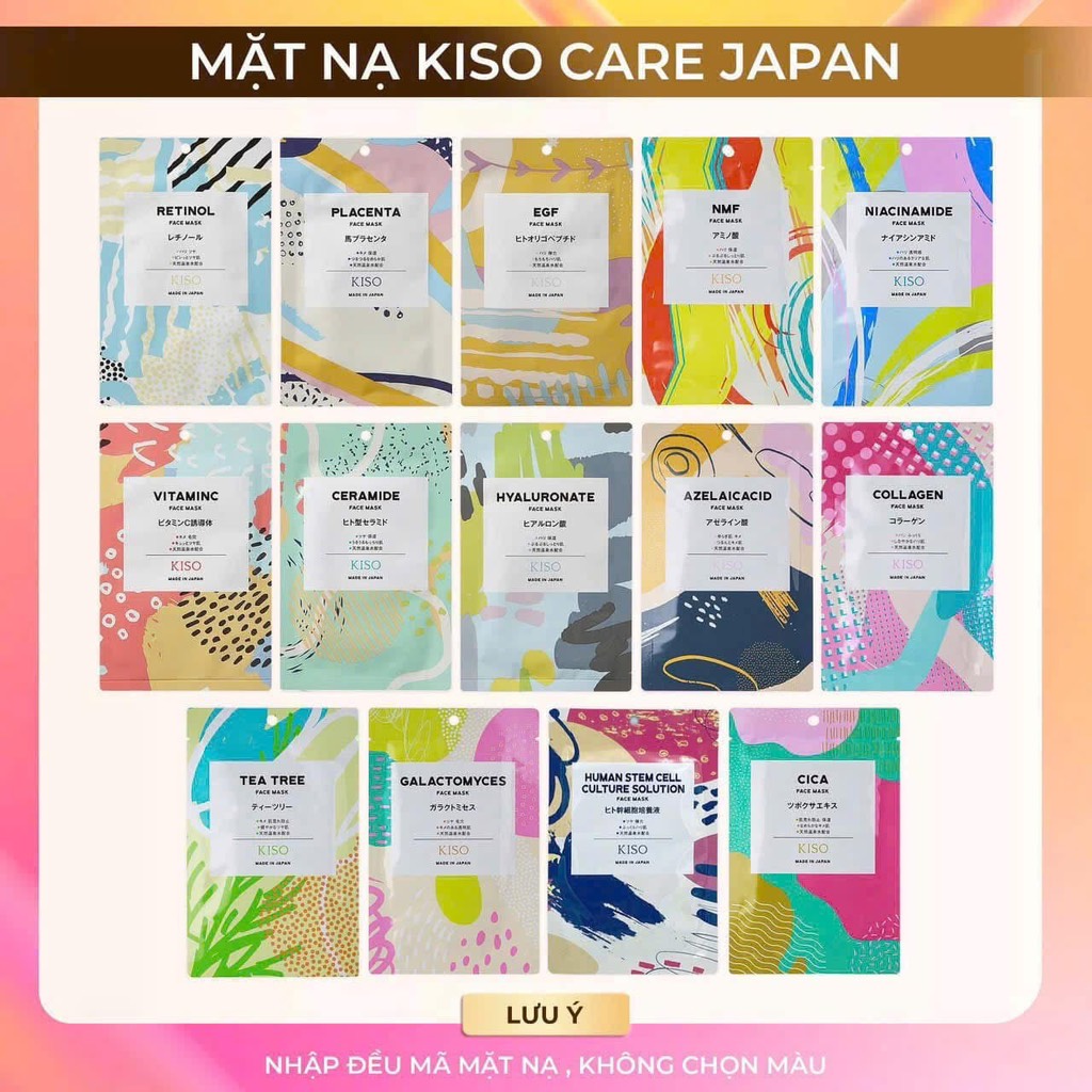 Mặt nạ giấy Kiso 1 miếng