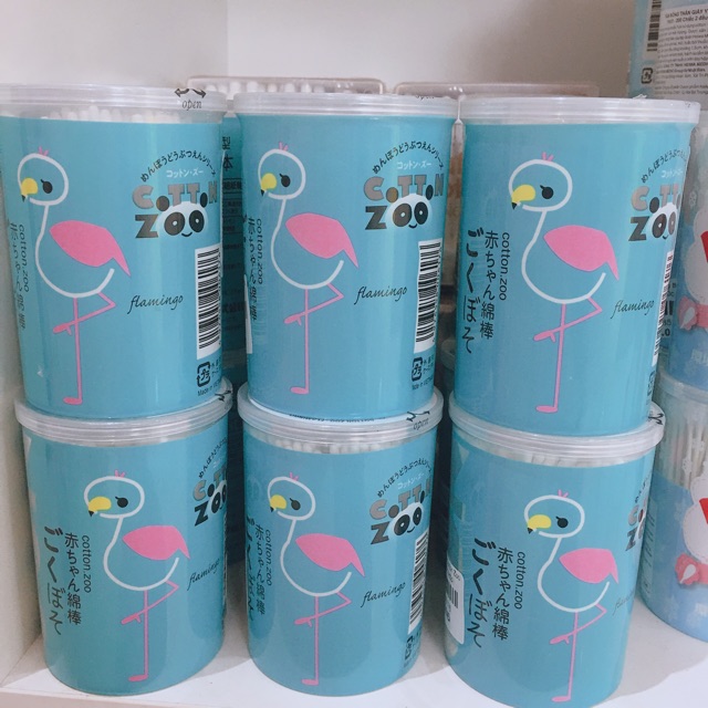 Tăm bông trẻ em Cotton Zoo hình hươu  hộp 200 cây