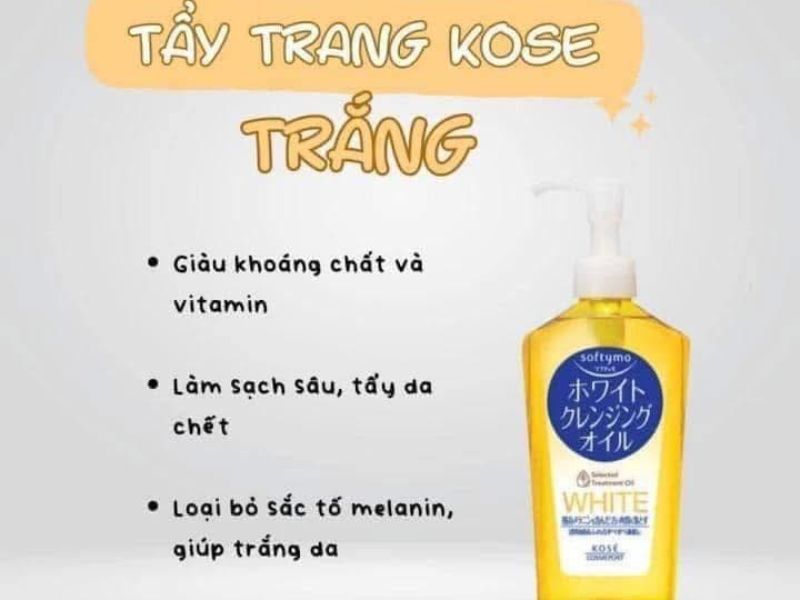 Dầu tẩy trang Kose Softymo 230ml (4 loại) (White cleansing) (White cleansing)
