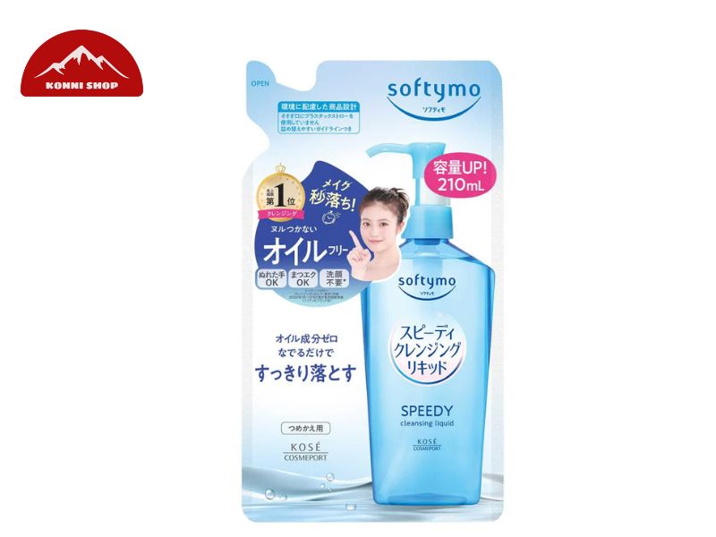 Dầu tẩy trang Kose Softymo 230ml (4 loại) (White cleansing) (Speedy cleansing (xanh))