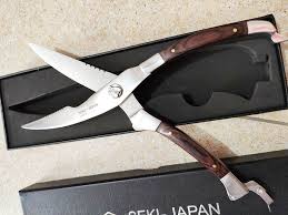 Kéo cắt gà Seki-Japan cán gỗ cao cấp