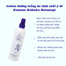 Nước hoa hồng Kumano Reihaku Hatomugi dưỡng ẩm dạng xịt 250ml
