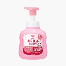Sữa tắm gội cho bé Arau Baby tạo bọt chai 450ml