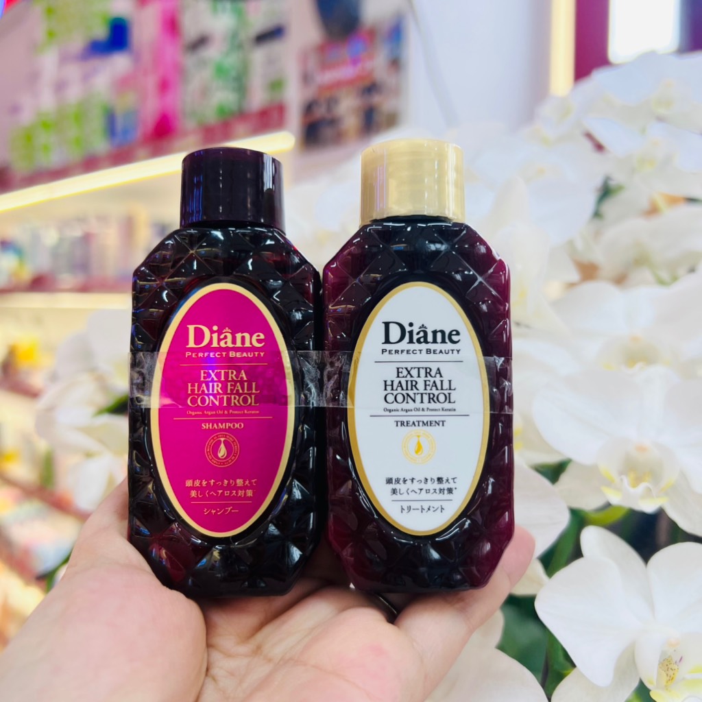 Cặp gội xả đi du lịch đi công tác Diane Moist giảm rụng tóc phục hồi hư tổn (2 chai 50ml)
