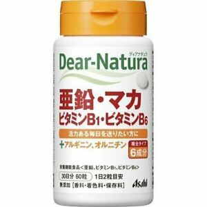 Viên uống Dear-Natura bổ sung kẽm, Maca, Vitamin B1 và B6 hộp 60 viên 30 ngày