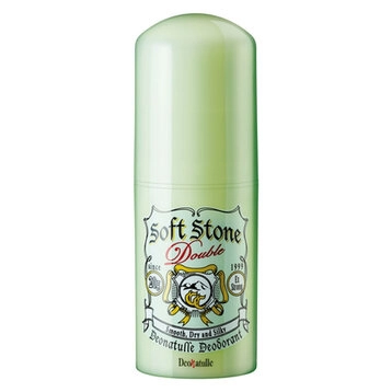 Lăn khử mùi SoftStone Double Deonatulle W Color Control đá khoáng 20g