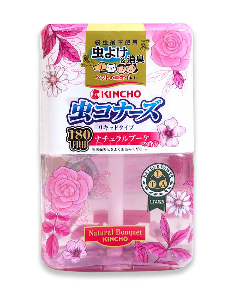 Dung dịch làm thơm phòng và đuổi muỗi Kincho 180 ngày (Hương hoa hồng)