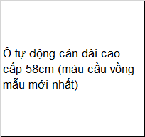 Ô tự động cán dài cao cấp 58cm (màu cầu vồng - mẫu mới nhất)
