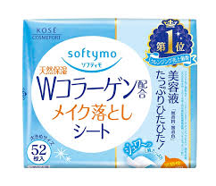 KHĂN ƯỚT TẨY TRANG DƯỠNG ẨM DA BỔ SUNG COLLAGEN SOFTYMO GÓI REFILL 52 MIẾNG