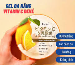 Gel dưỡng ẩm da Vitamin C & Acid Lactic Deve 300g