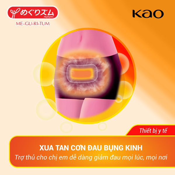 Miếng dán nóng giảm đau bụng Kao 5 miếng/ hộp