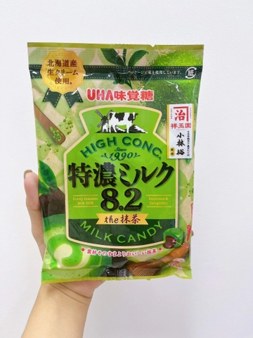 Kẹo UHA trà xanh sữa 58g