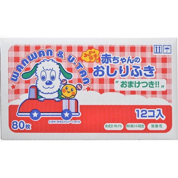 Giấy ướt trẻ em 80 tờx12p (chú chó trắng)