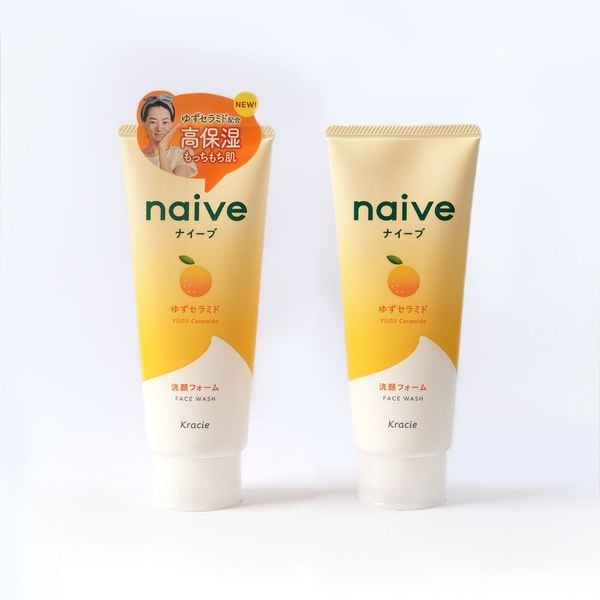 Sữa rửa mặt Kracie Naive hương cam quýt dưỡng sáng da 130g