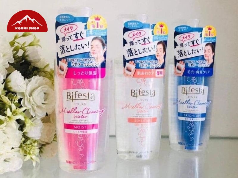 Nước tẩy trang Bifesta Micellar Cleansing Water chai 400ml (3 loại) (Cấp ẩm - cho da khô)