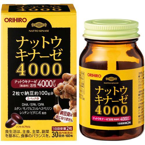 Viên uống hỗ trợ điều trị đột quỵ Orihiro 4000FU 60 viên