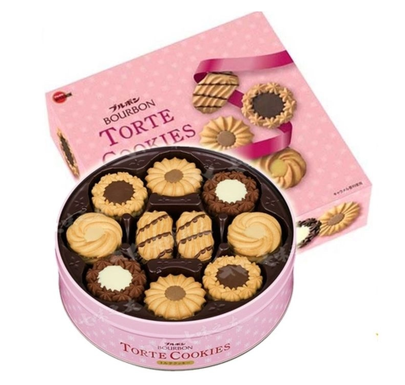 Bánh quy Bourbon Chocochip hộp thiếc cao cấp 318g