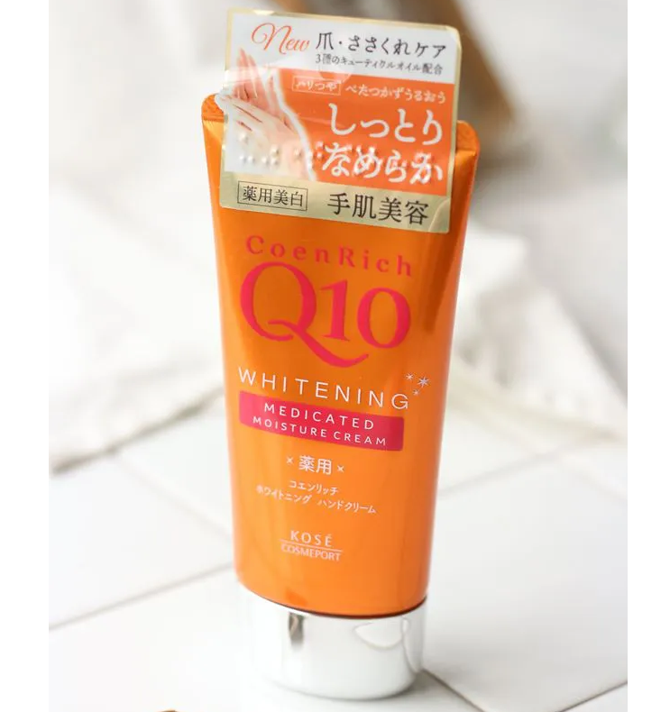 Kem dưỡng tay Kose Q10 80g màu cam dưỡng ẩm