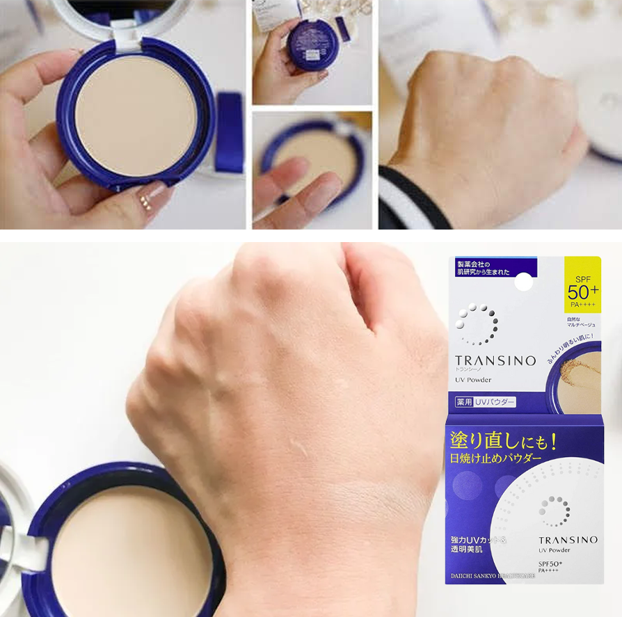 Phấn phủ cao cấp Transino UV Powder SPF50+ PA++++ 12g chống nắng