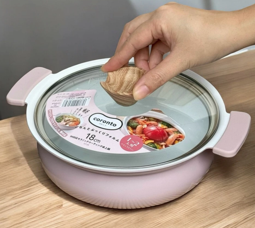 Nồi ceramic dùng cho bếp từ Coronto Ø18cm