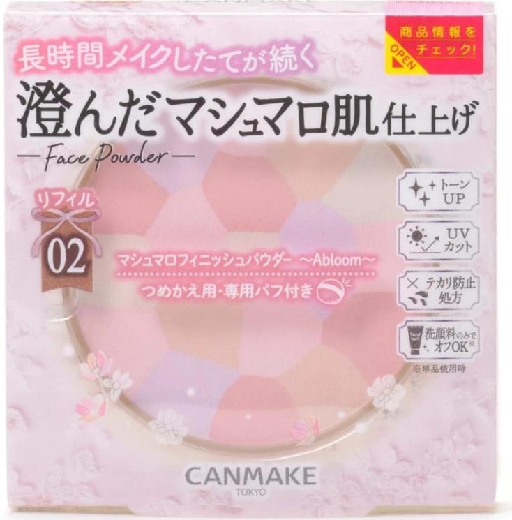 Phấn phủ Canmake Marshmallow Finish Powder Abloom SPF19 PA++ (Màu 02)