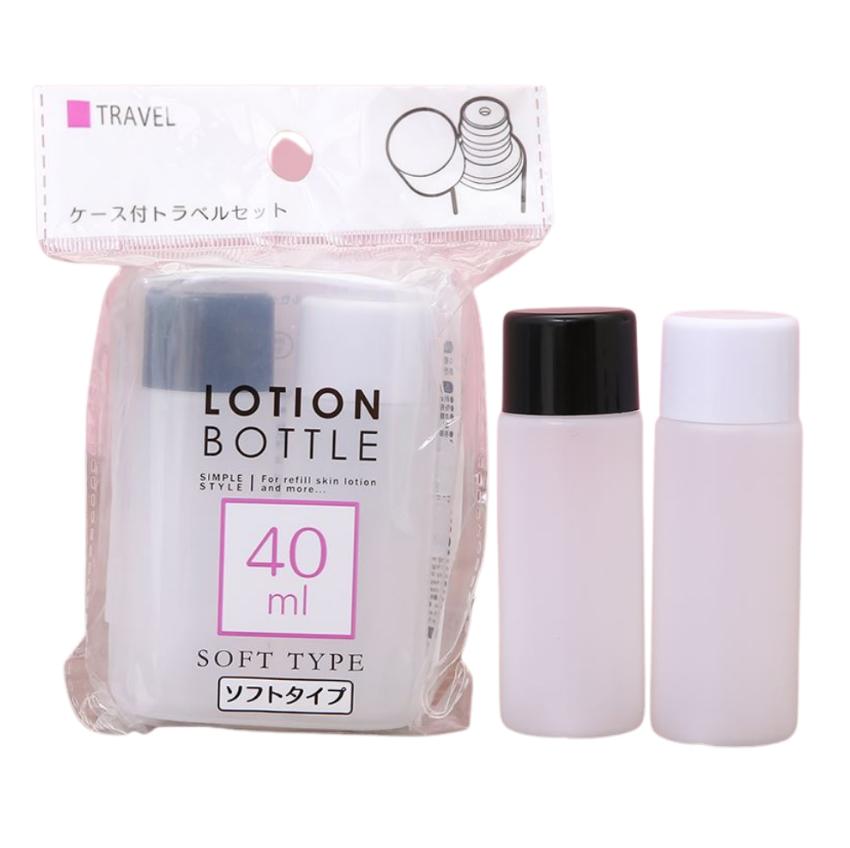 Set 2 lọ chiết mỹ phẩm 40ml kèm hộp đựng