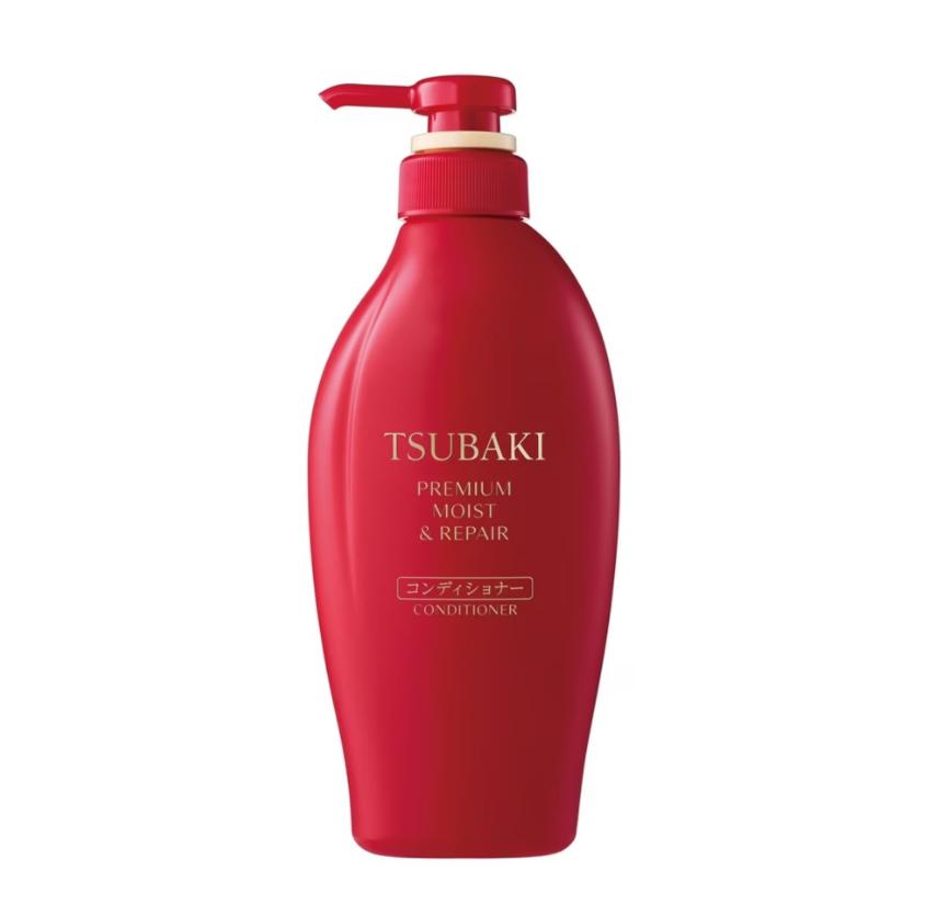 Dầu xả Tsubaki phục hồi bóng mượt 450ml màu đỏ