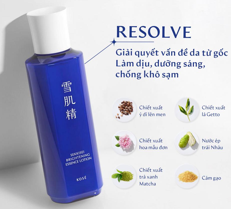 Nước dưỡng ẩm và làm sáng da Sekkisei Brightening Essence Lotion 200ml ( tặng kem đêm 10g)