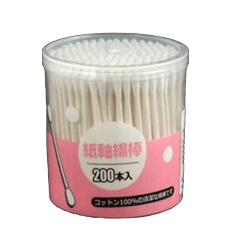Hộp 200 bông ngoáy tai (hộp màu hồng)