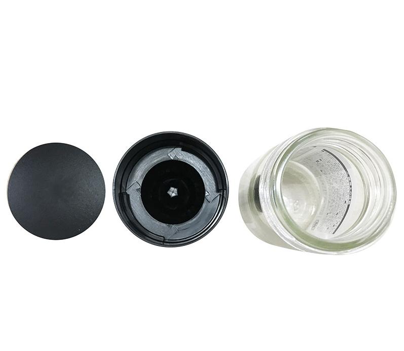 Lọ xay tiêu thủy tinh (nắp đen, trắng)