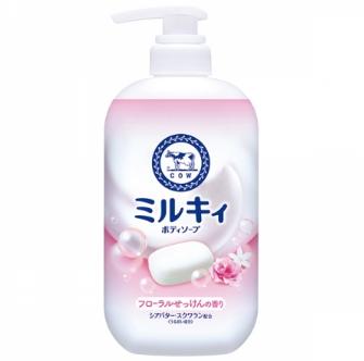 Sữa tắm tạo bọt mịn dịu nhẹ COW Milky hương hoa 500ml
