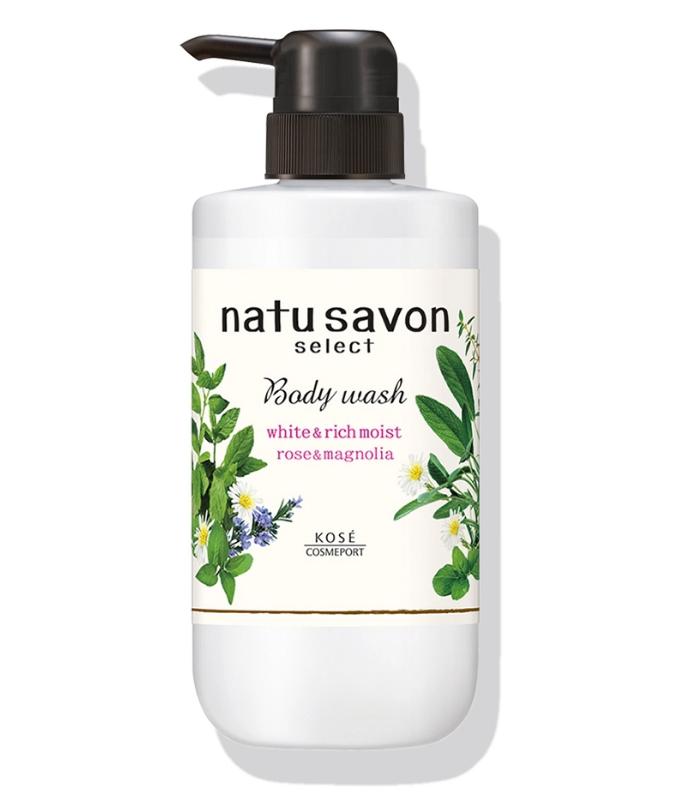 Sữa tắm tạo bọt làm mềm mịn da Softymo Natu Savon chai 500ml (nhiều mùi) (Hoa hồng và mộc lan)