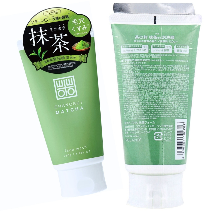 Sữa rửa mặt Matcha Chanosui sạch mụn đầu đen thu nhỏ lỗ chân lông 120g