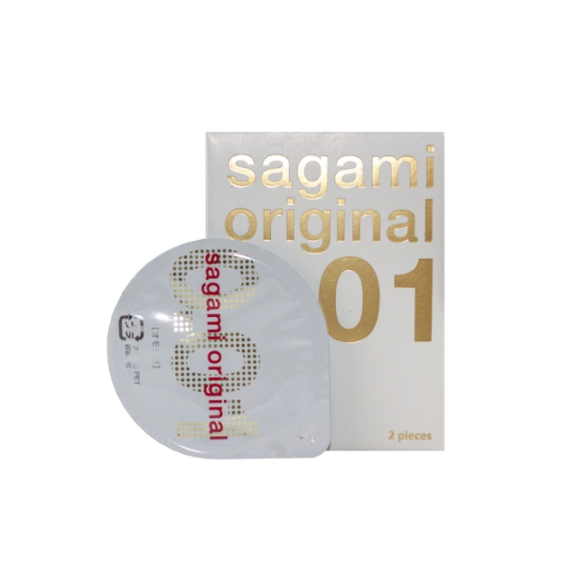 Bao cao su Sagami Original siêu mỏng 0.01 (2 chiếc)