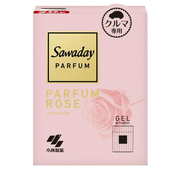 Sáp thơm xe hơi hương nước hoa Sawaday Car Gel Parfum Rose