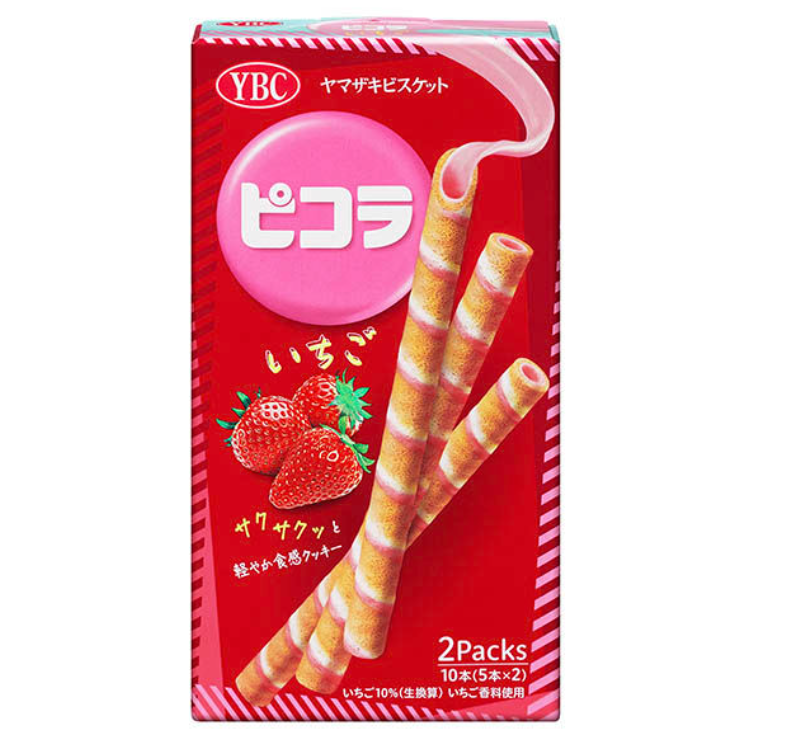 Bánh quế YBC Picola 49g - vị dâu