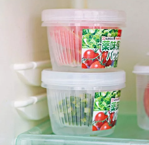 Hộp nhựa 2 lớp 500ml dáng tròn Nakaya
