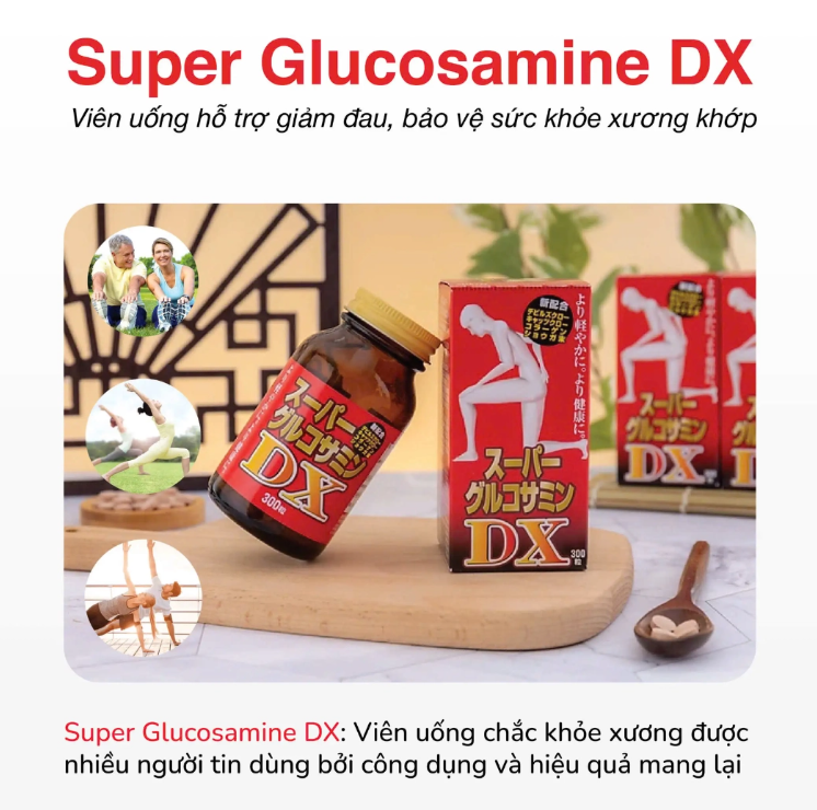 Viên uống hỗ trợ xương khớp Hokoen Super Glucosamine DX