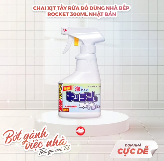 Dung dịch xịt vệ sinh bếp Rocket 300ml