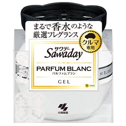Sáp thơm ô tô Kobayashi Sawaday dạng gel hộp 90g (3 mùi) (Thanh lịch, nhẹ nhàng)