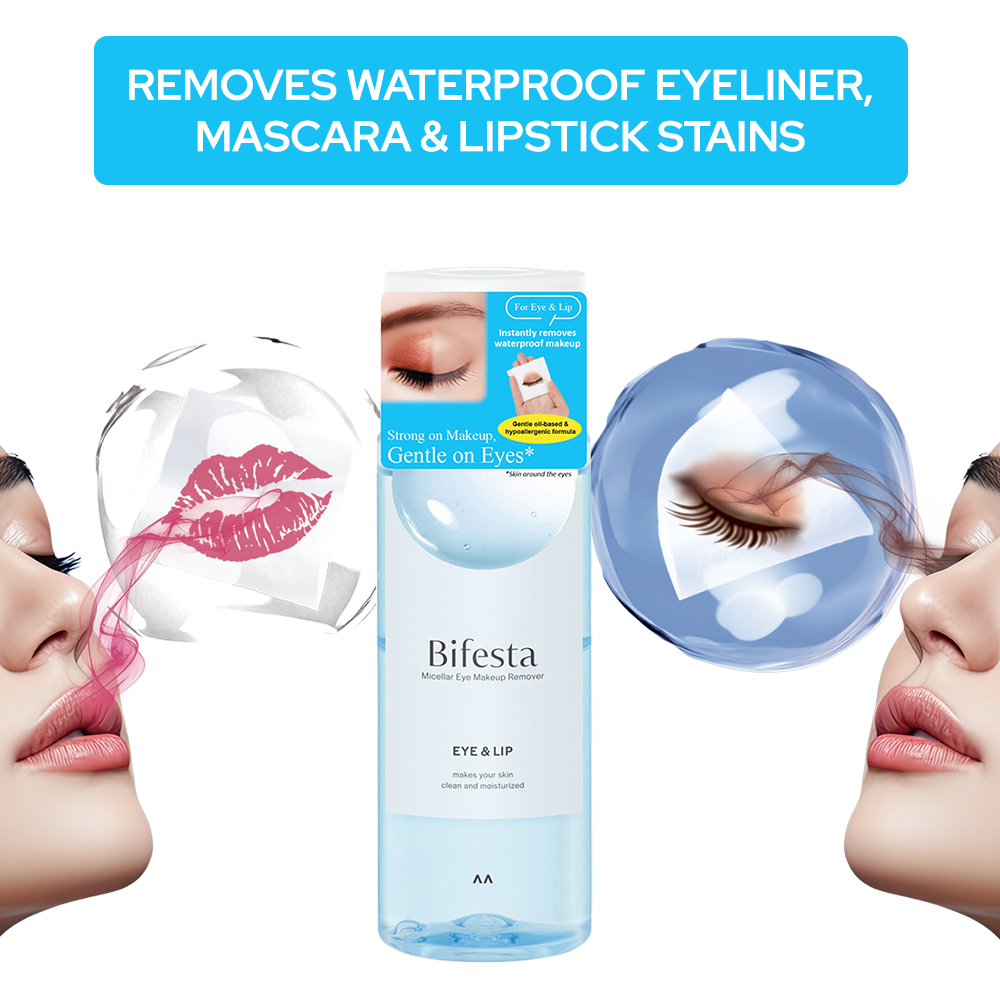 Nước tẩy trang mắt & môi Bifesta Micellar Eye & Lip Remover 145ml