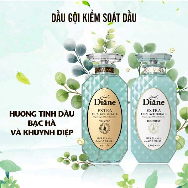 Dầu xả kiểm soát dầu Moist Diane Extra Fresh & Hydrate