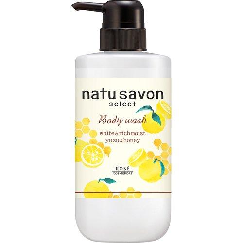 Sữa tắm tạo bọt làm mềm mịn da Softymo Natu Savon chai 500ml (nhiều mùi) (Cam Yuzu và mật ong)