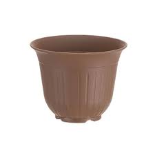 Chậu trồng cây, hoa Yamada 24.2cm -trắng