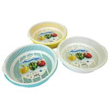 Bộ rổ kèm khay Nakaya tròn 1.8L