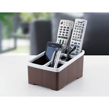 Khay đựng điều khiển 4 ngăn Sanada (nâu)