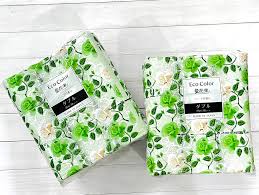 Giấy vệ sinh Marutomi Eco Color hương hoa xanh 18 cuộn